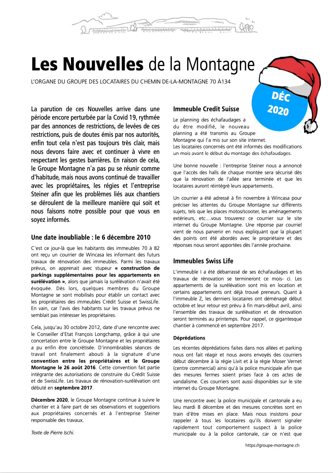 Nouvelles de la Montagne - Édition juin 2020